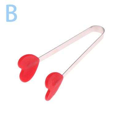 Mini silikonske kopče za hranu Ručka od nehrđajućeg čelika za dlan od nehrđajućeg čelika Prekrasne grickalice protiv klizanja Pinceta Nije prljavi ručni alat