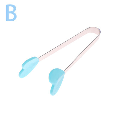 Mini silikonske kopče za hranu Ručka od nehrđajućeg čelika za dlan od nehrđajućeg čelika Prekrasne grickalice protiv klizanja Pinceta Nije prljavi ručni alat