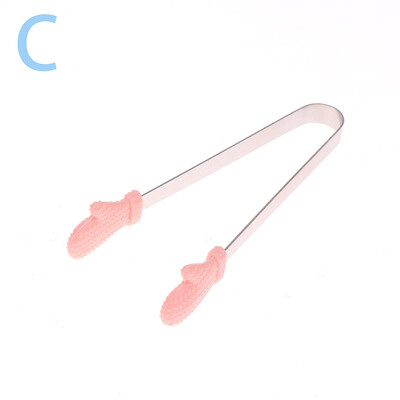 Mini silikonske kopče za hranu Ručka od nehrđajućeg čelika za dlan od nehrđajućeg čelika Prekrasne grickalice protiv klizanja Pinceta Nije prljavi ručni alat