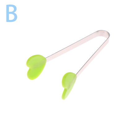 Mini silikonske kopče za hranu Ručka od nehrđajućeg čelika za dlan od nehrđajućeg čelika Prekrasne grickalice protiv klizanja Pinceta Nije prljavi ručni alat