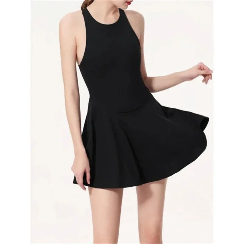 Nova golf teniska haljina Sve-u-jednom odijelo za jogu Ženske sportove na otvorenom Fitness Bez rukava Brzo sušeće Prekrasne haljine za vježbanje leđa