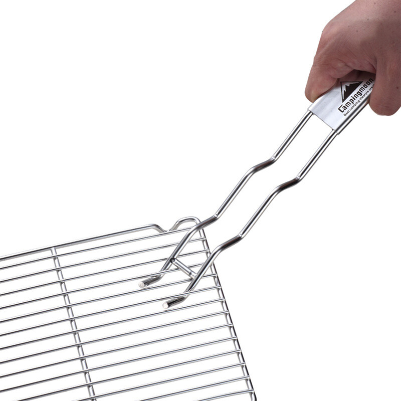 Podizač rešetke za roštilj Roštilj od nehrđajućeg čelika Podizač rešetke za kuhanje Hvataljka Dodaci za kampiranje Roštilj za kampiranje Planinarenje