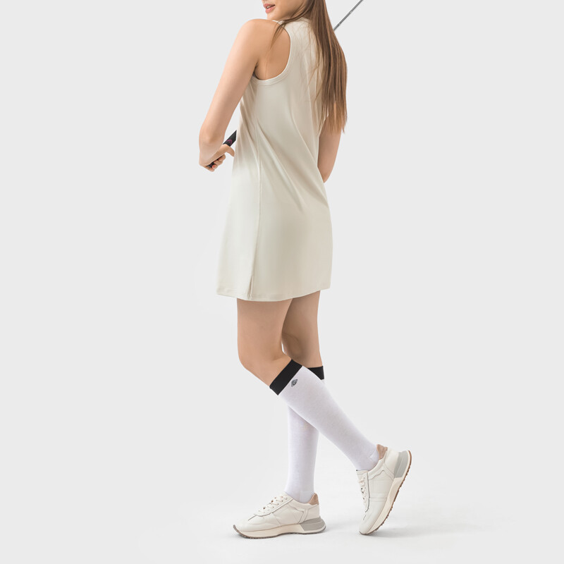 Ženska sportska haljina s okruglim ovratnikom bez rukava ravna H udobna hladna ljetna aktivna tjelovježba tenis golf duge suknje