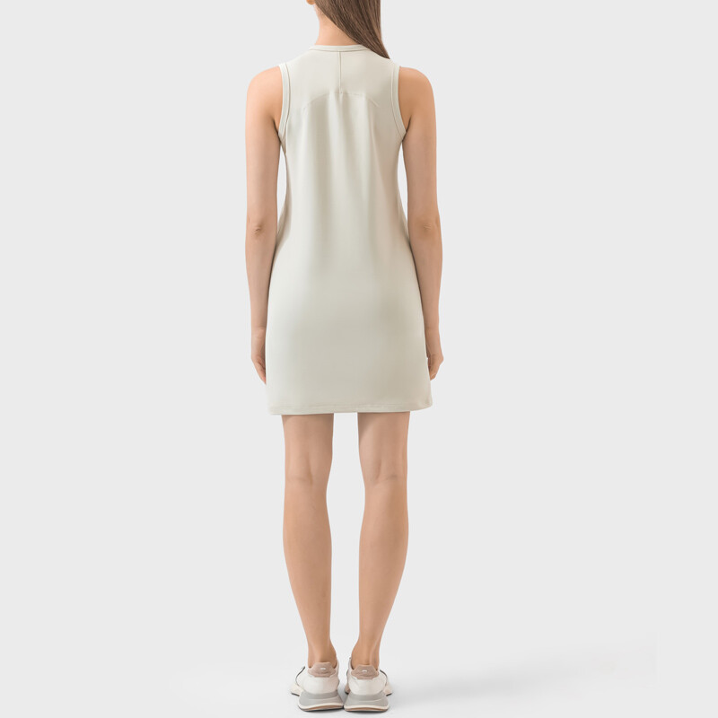 Ženska sportska haljina s okruglim ovratnikom bez rukava ravna H udobna hladna ljetna aktivna tjelovježba tenis golf duge suknje