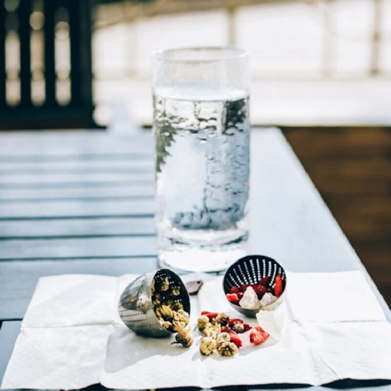 Keith Pure Titanium Tea Egg, ugrađeni filtar za čaj, čajni pješčani sat, filtar od čistog titana, prijenosni, lagani i kompaktni Mi3920