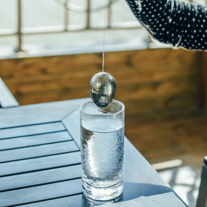 Keith Pure Titanium Tea Egg, ugrađeni filtar za čaj, čajni pješčani sat, filtar od čistog titana, prijenosni, lagani i kompaktni Mi3920