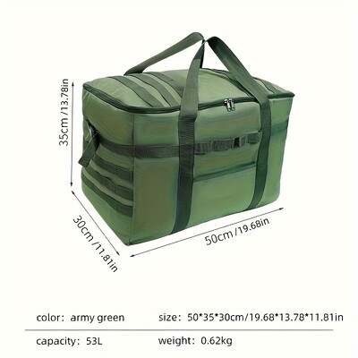 53/81L Vonkajšia multifunkčná úložná taška, veľkokapacitný cestovný a kempingový piknikový stan, spací vak, nepremokavá prenosná taška