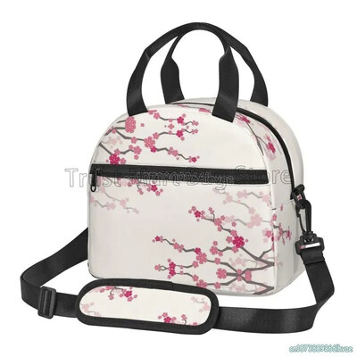 Izolirane torbe za ručak u obliku japanske sakure u obliku cvjetova trešnje za žene, djevojke Termalni hladnjak Bento kutija za posao, školski piknik