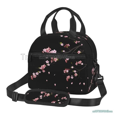 Izolirane torbe za ručak u obliku japanske sakure u obliku cvjetova trešnje za žene, djevojke Termalni hladnjak Bento kutija za posao, školski piknik