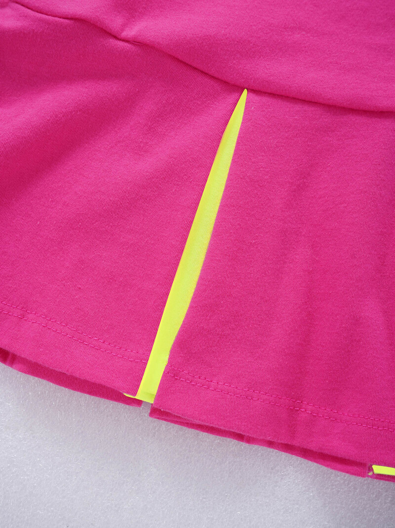 TiaoBug 2tk Lastele Tüdrukute Suvine Spordiülikond Ümarkaelusega varrukateta kleit ja lühikesed püksid Spordiriiete komplekt Jõusaali Tennis Sulgpall