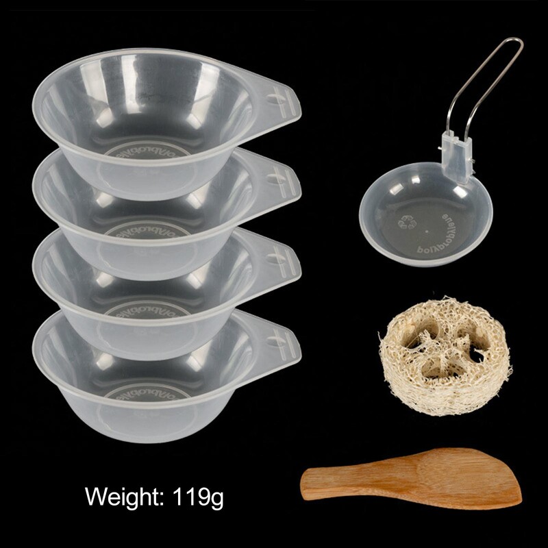 Prijenosna zdjela za kampiranje Posuđe za kuhanje na otvorenom Posuda za posluživanje kuglice od lufe Zdjela za gniježđenje Žlica za rižu za planinarenje Roštilj Putovanje s ruksakom Trekking večera