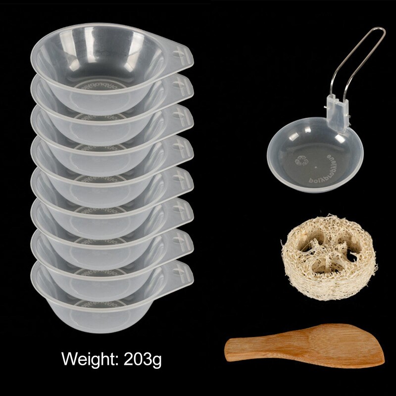 Prijenosna zdjela za kampiranje Posuđe za kuhanje na otvorenom Posuda za posluživanje kuglice od lufe Zdjela za gniježđenje Žlica za rižu za planinarenje Roštilj Putovanje s ruksakom Trekking večera