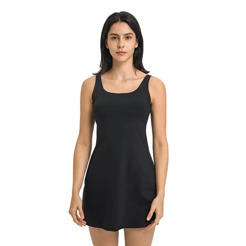 Ženske teniske haljine s kratkim hlačama Jednodijelni uski odijela za jogu Jastučići Odjeća za jogu Sportska odjeća Ženska odjeća za teretanu