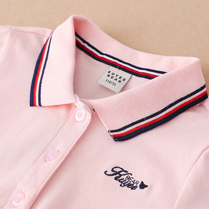 Lastele, tüdrukutele, spordikleidid, puuvillane lahtikäiva kraega tennisekleit 2023. aasta uus suvine lühikeste varrukatega golfikleit lastele