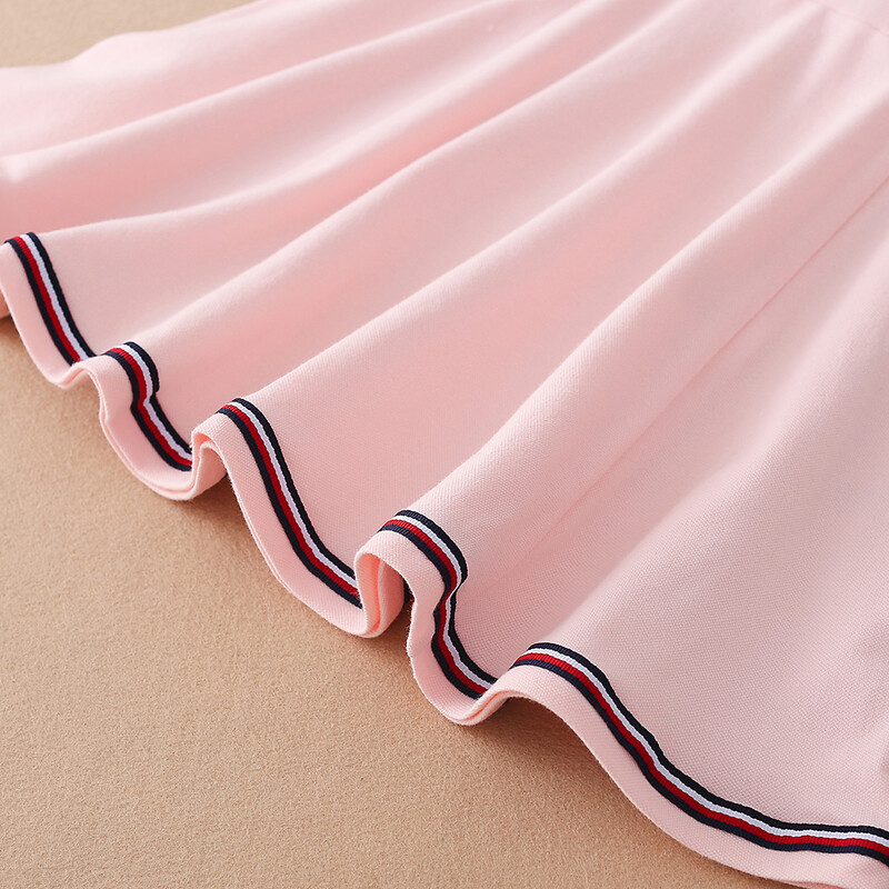 Lastele, tüdrukutele, spordikleidid, puuvillane lahtikäiva kraega tennisekleit 2023. aasta uus suvine lühikeste varrukatega golfikleit lastele