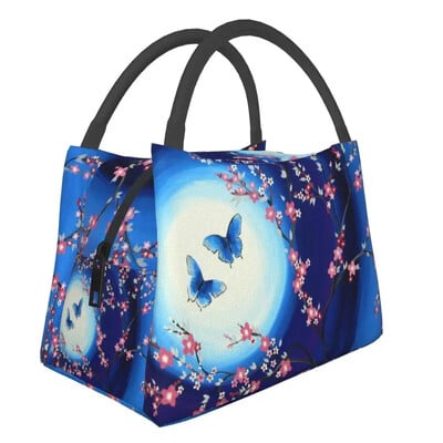 Τσάντα για μεσημεριανό γεύμα με μόνωση Cherry Blossom για γυναίκες Sakura Cherry Blossom Cherry Φορητό θερμικό ψυγείο τροφίμων Κουτί μεσημεριανού γεύματος Ταξίδι