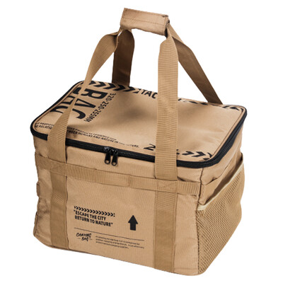 20 l pikniková taška na riad, prenosná kempingová úložná taška, veľkoobjemová úložná taška na piknik na pláž, výlety a cestovanie