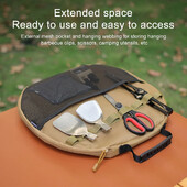 Prenosné vrecko na grilovaciu panvicu, kempingové liatinové hrnce, taška na prenášanie, vrecko na piknikový riad, organizér na panvicu, tašky na pečenie