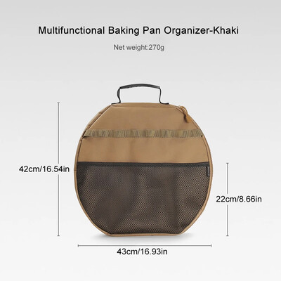 Prenosné vrecko na grilovaciu panvicu, kempingové liatinové hrnce, taška na prenášanie, vrecko na piknikový riad, organizér na panvicu, tašky na pečenie