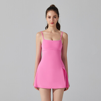 Ženska teniska sportska haljina bez rukava Haljine s naramenicama za jogu Podstavljene suknje za trčanje Golf Badminton Trenirke Škorte za fitness u teretani