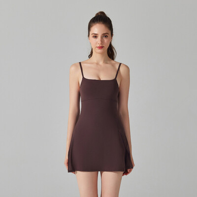 Ženska teniska sportska haljina bez rukava Haljine s naramenicama za jogu Podstavljene suknje za trčanje Golf Badminton Trenirke Škorte za fitness u teretani