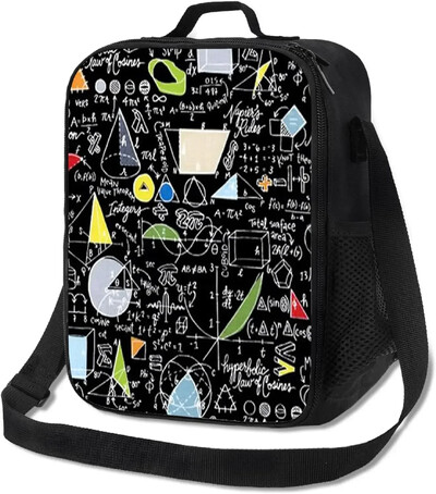 Tema, izolirana torba za ručak za žene, muškarce, cvjetne ružičaste ruže, tulipani, sažetak, za višekratnu upotrebu, nepropusna za odrasle, uredsko prikladno putovanje, piknik,