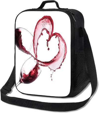 Tema, izolirana torba za ručak za žene, muškarce, cvjetne ružičaste ruže, tulipani, sažetak, za višekratnu upotrebu, nepropusna za odrasle, uredsko prikladno putovanje, piknik,