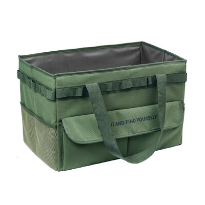 Torba za pohranu za kampiranje s ručkama, torba za alat 45L, torba za alat, sklopive torbe za vanjski vrt, torba za alat