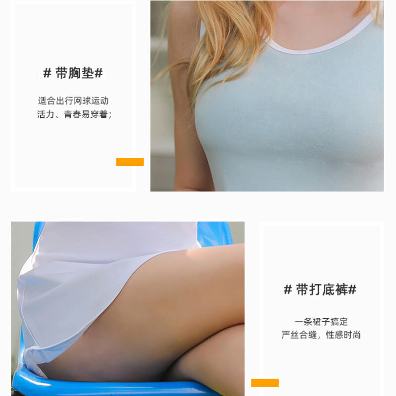 Dámske tenisové šaty, športové, na cvičenie, golf, jogu, bez rukávov, priliehavé, plážové, športové, s všitými šortkami a podprsenkou