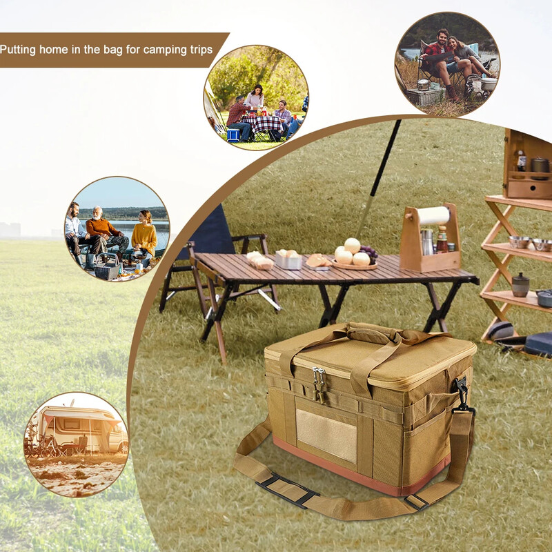 30L/45L/60L torba za pohranjivanje više veličina za kampiranje, sklopiva torba, vanjska, pećnica za kampiranje, organizator posuđa, izdržljiva kutija za piknik
