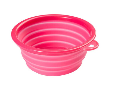 450 ML sklopiva silikonska zdjela za kućne ljubimce, prijenosna posuda za hranu za štene, sklopiva hranilica za kampiranje na otvorenom, dodaci za pse