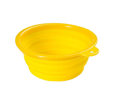 450 ML sklopiva silikonska zdjela za kućne ljubimce, prijenosna posuda za hranu za štene, sklopiva hranilica za kampiranje na otvorenom, dodaci za pse