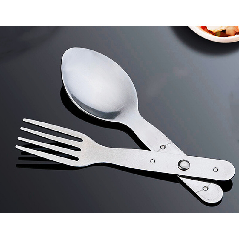 2 U 1 Vilica Žlica za desert Posuđe Set pribora za jelo Posuđe od nehrđajućeg čelika Pribor za jelo