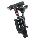 Saliekams teleskopisks salokāms spieķis Vecā spieķa LED ar signalizāciju Staigājošas, uzticamas nūjas Vecuma kruķi mātēm vecākajiem tēviem