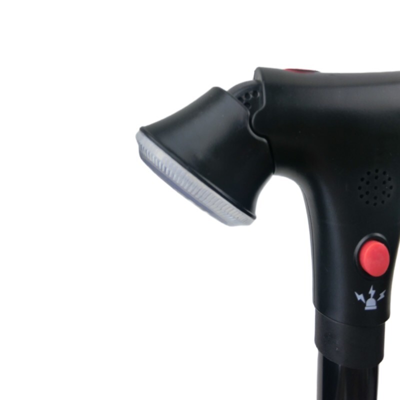 Saliekams teleskopisks salokāms spieķis Vecā spieķa LED ar signalizāciju Staigājošas, uzticamas nūjas Vecuma kruķi mātēm vecākajiem tēviem