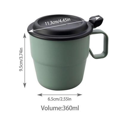 Silikonska sklopiva šalica Vanjske šalice za kavu s poklopcem Portbale Dječje posuđe za kampiranje na otvorenom, planinarenje i putovanja