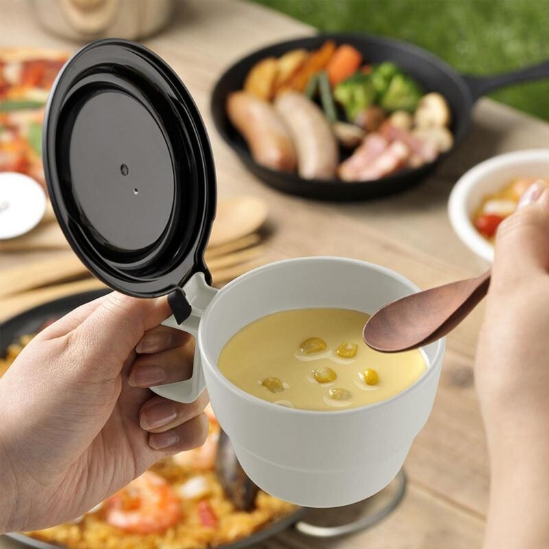 Silikonska sklopiva šalica Vanjske šalice za kavu s poklopcem Portbale Dječje posuđe za kampiranje na otvorenom, planinarenje i putovanja