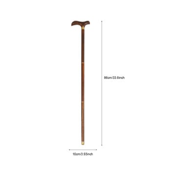 Wood Cane Curved Walking: Mountain Carving Trekking Climbing Canes κοντάρι για πατερίτσες χειρός 87x14cm