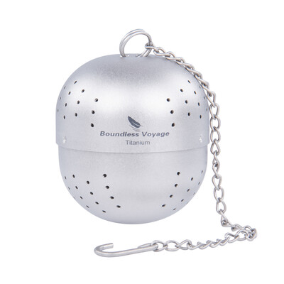 Neierobežots Voyage titāna tējas bumbiņu infuzētājs ar pagarinātās ķēdes tējas sietiņa krūzi Ti3207D