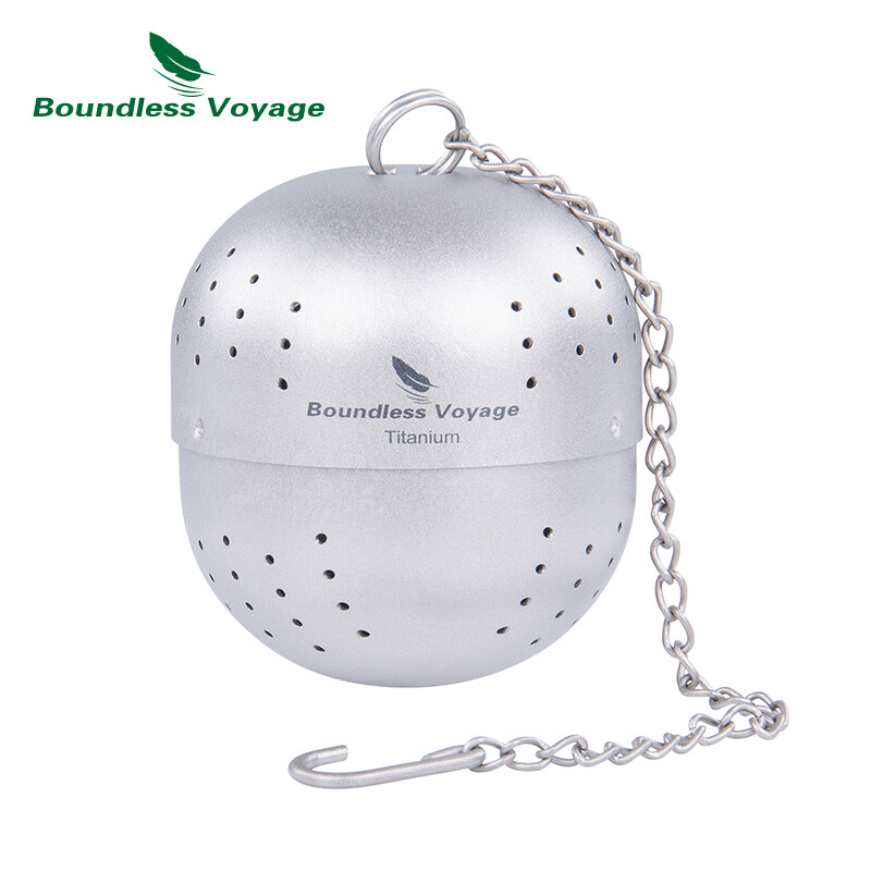 Neierobežots Voyage titāna tējas bumbiņu infuzētājs ar pagarinātās ķēdes tējas sietiņa krūzi Ti3207D