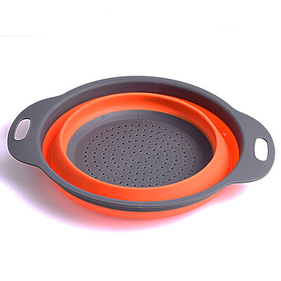 Skladacia silikónová sitko, sitko, prenosný kempingový riad, vonkajšie kempingové súpravy riadu