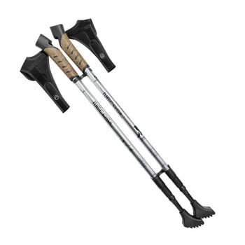 2 ΤΕΜ Nordic Walking Poles Trek Pole Telescopic Alpenstock 7075 Aluminum Alloy Shooting Πατερίτσα Senderismo Walking Stick πεζοπορία