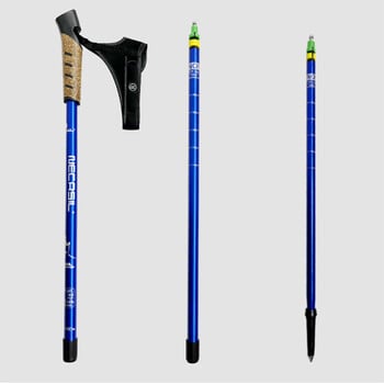 2 ΤΕΜ Nordic Walking Poles Trek Pole Telescopic Alpenstock 7075 Aluminum Alloy Shooting Πατερίτσα Senderismo Walking Stick πεζοπορία