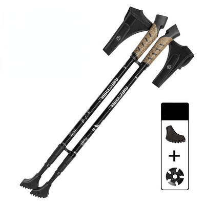 2 KOM Štapovi za nordijsko hodanje Trek Pole Telescopic Alpenstock 7075 štaka za gađanje od aluminijske legure Senderismo štap za hodanje planinarenje