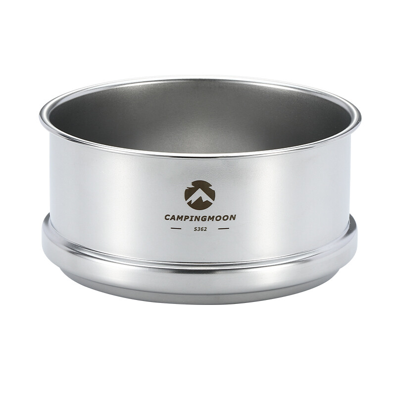 Campingmoon vrhunski kuhinjski alat za kuhanje od izdržljivog materijala, troslojni lonac od nehrđajućeg čelika za kuhanje na pari za kampiranje na otvorenom