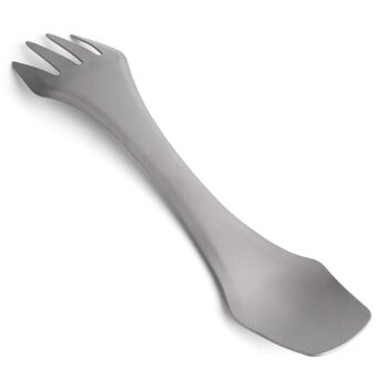 2-ΣΕ-1 Spork Titanium Spoon πιρούνι πικ-νικ Ταξιδεύοντας σε κάμπινγκ σερβίτσιο Camping Spoon Υπαίθριο πιρούνι