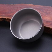 Pārnēsājama tējas dzēriena kauss kempings bārbekjū alus kauss titāna āra piknika krūze titāna sakausējuma kauss kempings āra BBQ