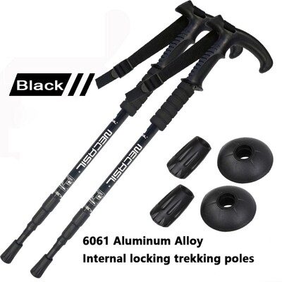 NCS-10 Teleskopski štapovi za planinarenje T-ručka Ultralaki podesivi štapovi za nordijsko hodanje Štapovi za planinarenje za odrasle Neklizajući štapovi