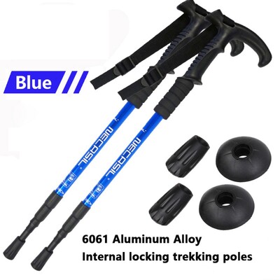 NCS-10 Teleskopski štapovi za planinarenje T-ručka Ultralaki podesivi štapovi za nordijsko hodanje Štapovi za planinarenje za odrasle Neklizajući štapovi