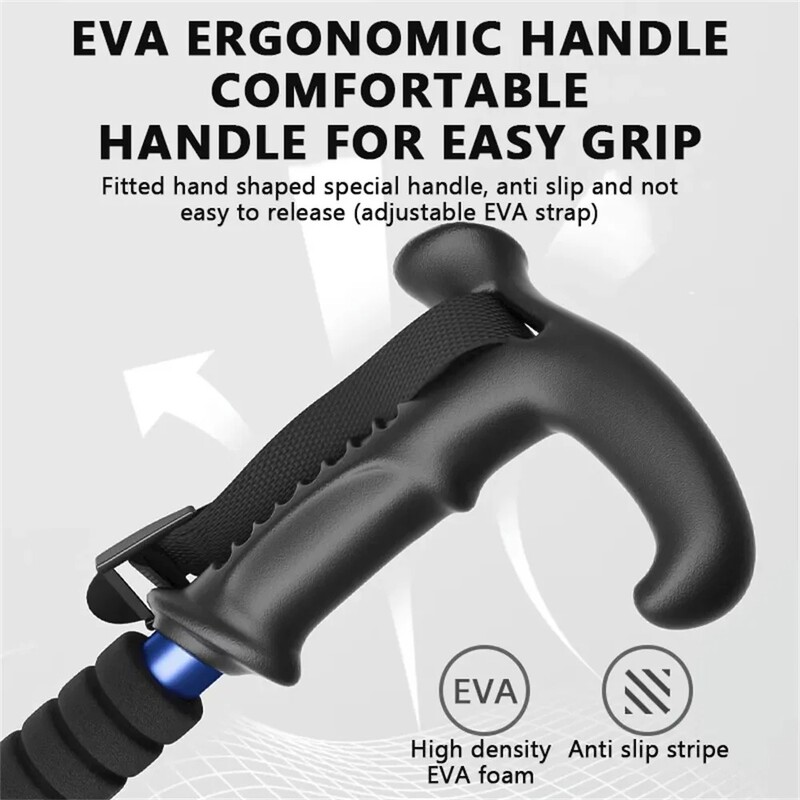 NCS-10 Teleskopski štapovi za planinarenje T-ručka Ultralaki podesivi štapovi za nordijsko hodanje Štapovi za planinarenje za odrasle Neklizajući štapovi